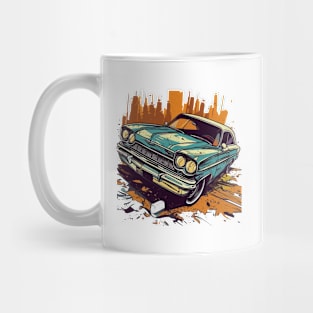 Classic 80’s comic book style car Mug